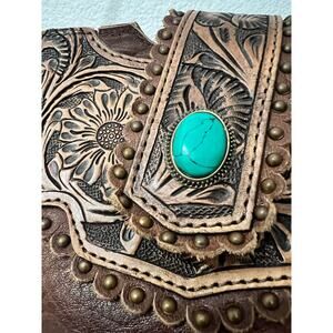 American Darling Hand Tooled Genuine Leather Handbag